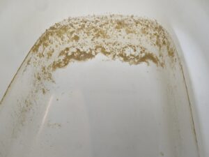 湯張りをするとホコリっぽい汚れ出てくる「追い焚き配管洗浄」・・・・・西東京市